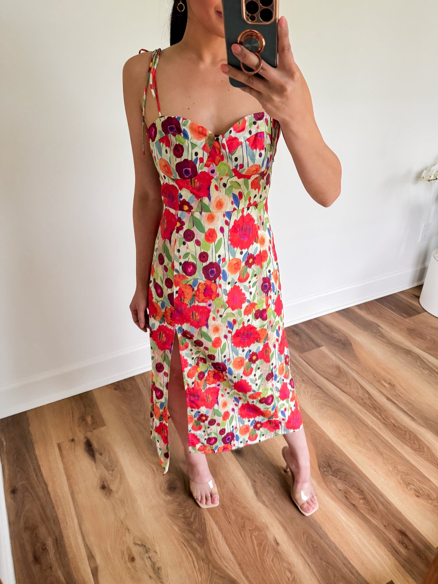 Vibrant Night Midi Dress