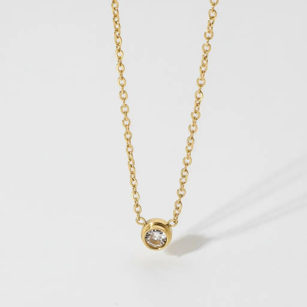 Minimalist Geometric Pendant Necklace
