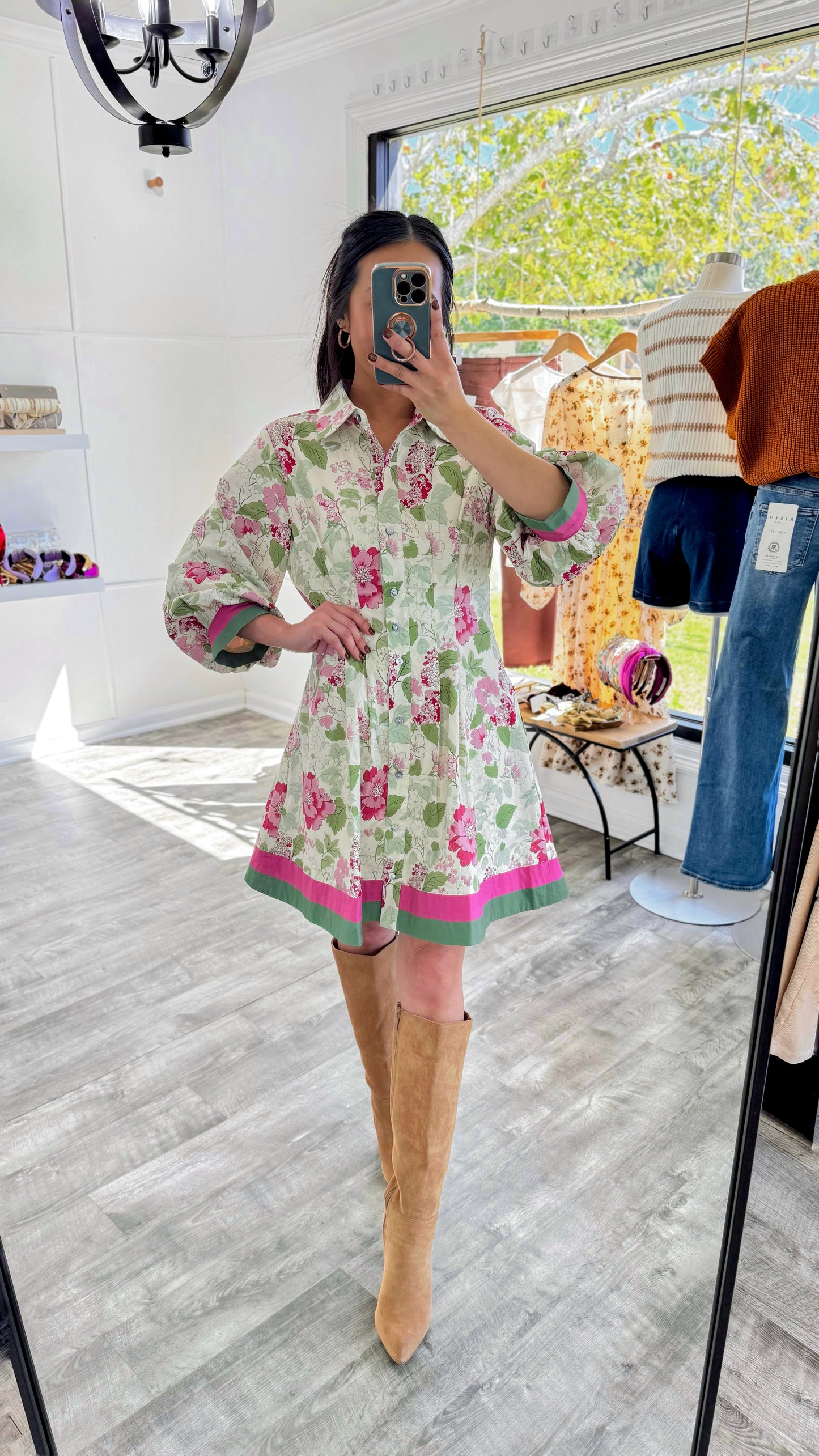 As Good As It Gets Button Down Dress