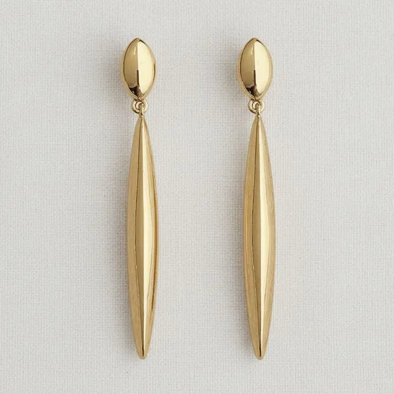 Chic Longline Vintage-Inspired Drop Earrings