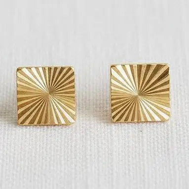 Geometric Square Stud Earrings