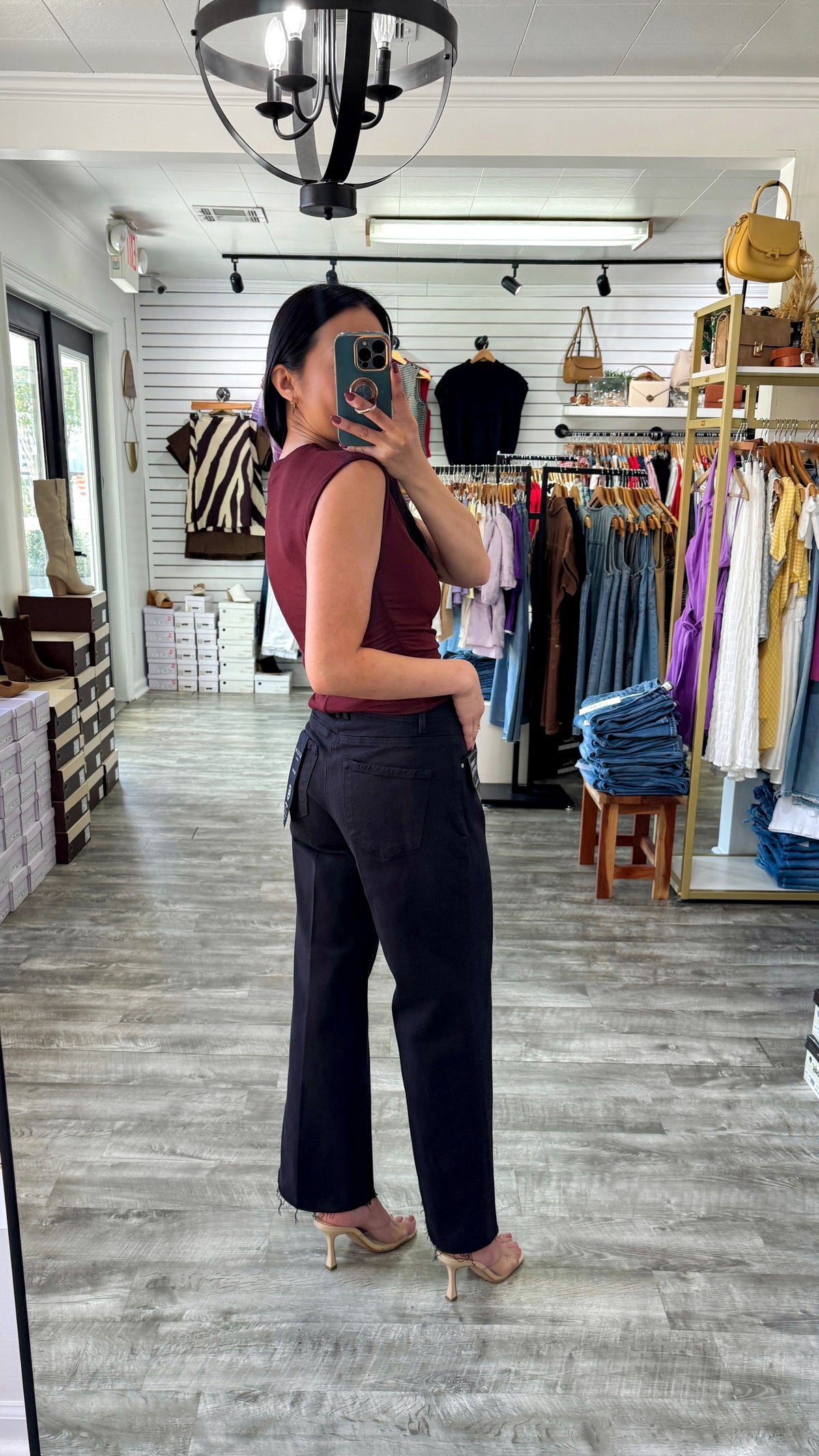 Tummy Control Ankle Wide Denim