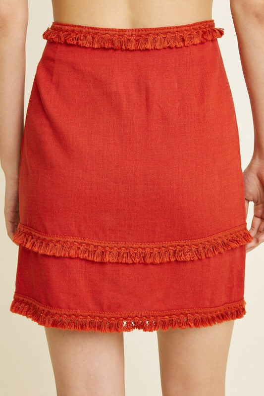 Worth The Tassel Skirt