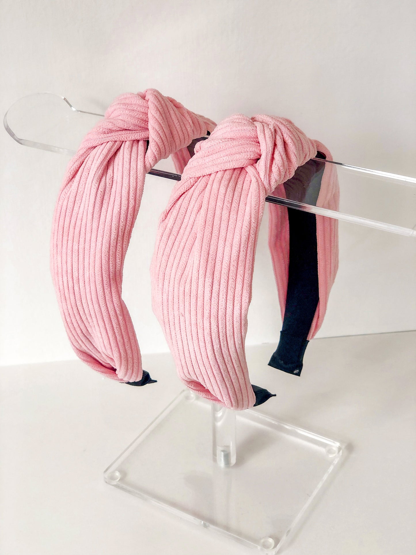 Corduroy Pink Headband