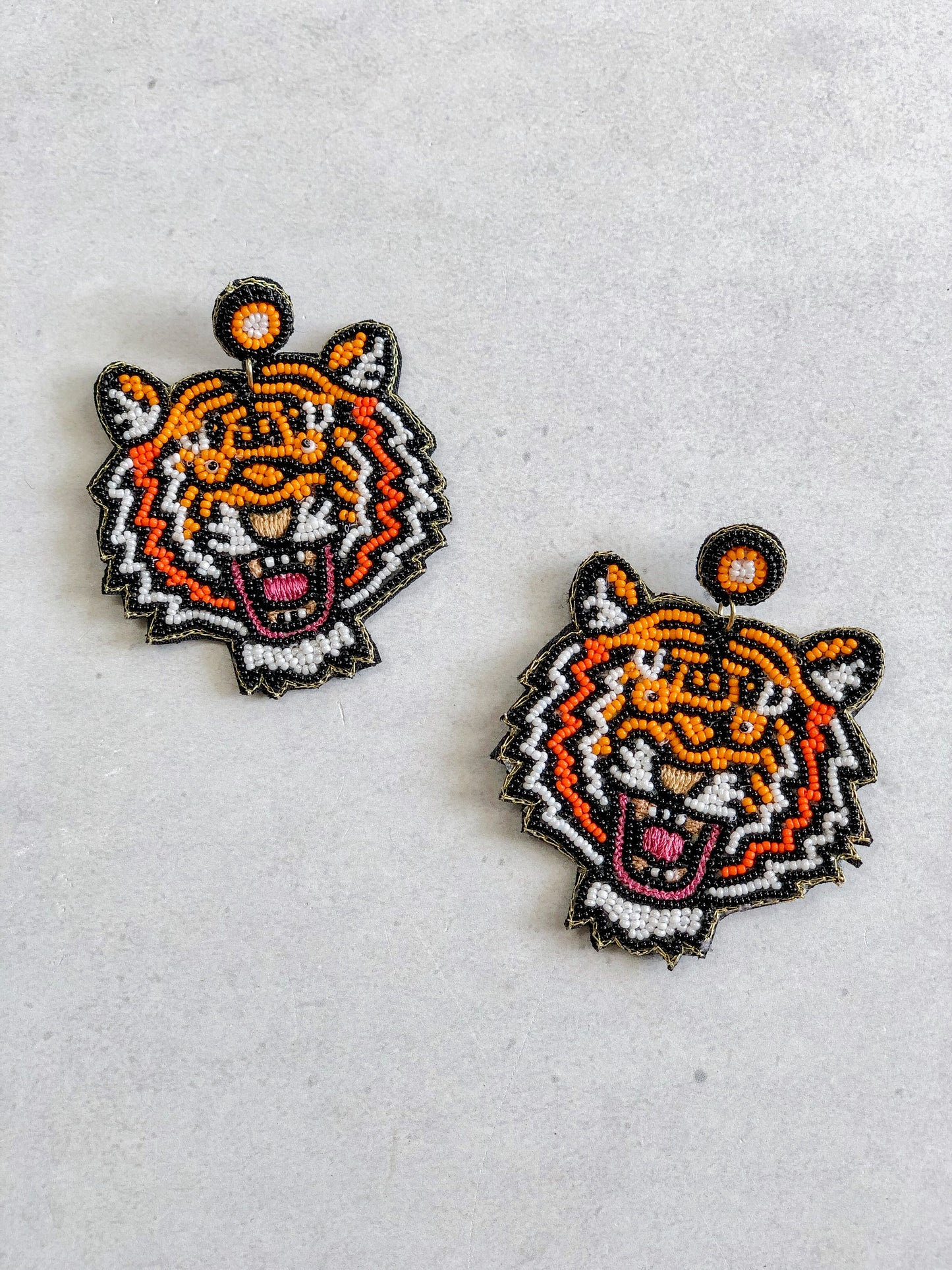 Tiger Dangle Earrings