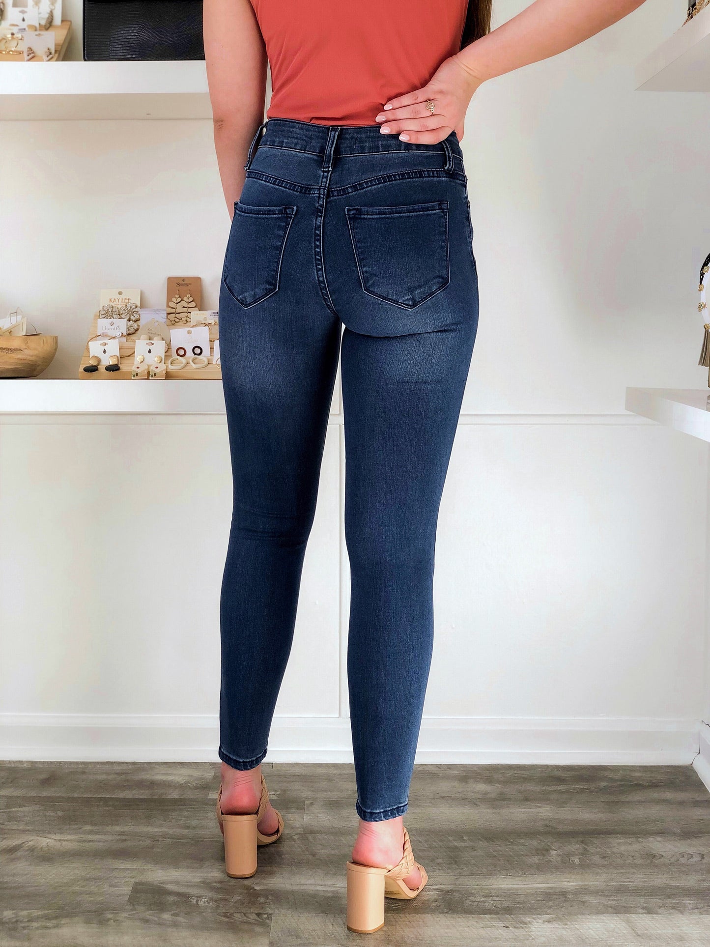 Mia Mid Rise Skinny Denim