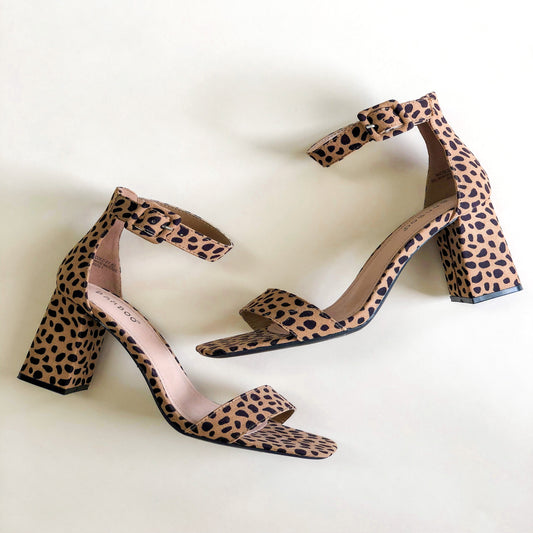 Nicole Leopard Heels-Size 10