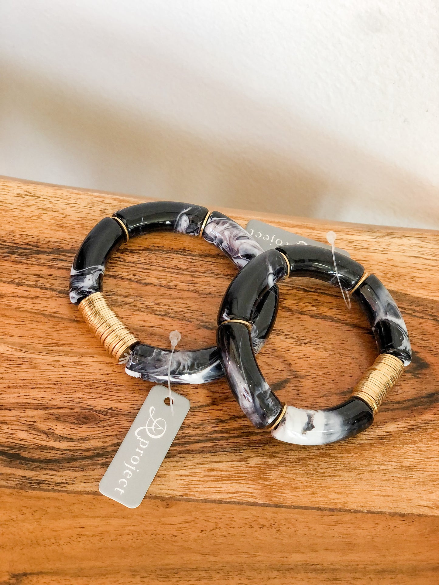 Black Acrylic Bracelet