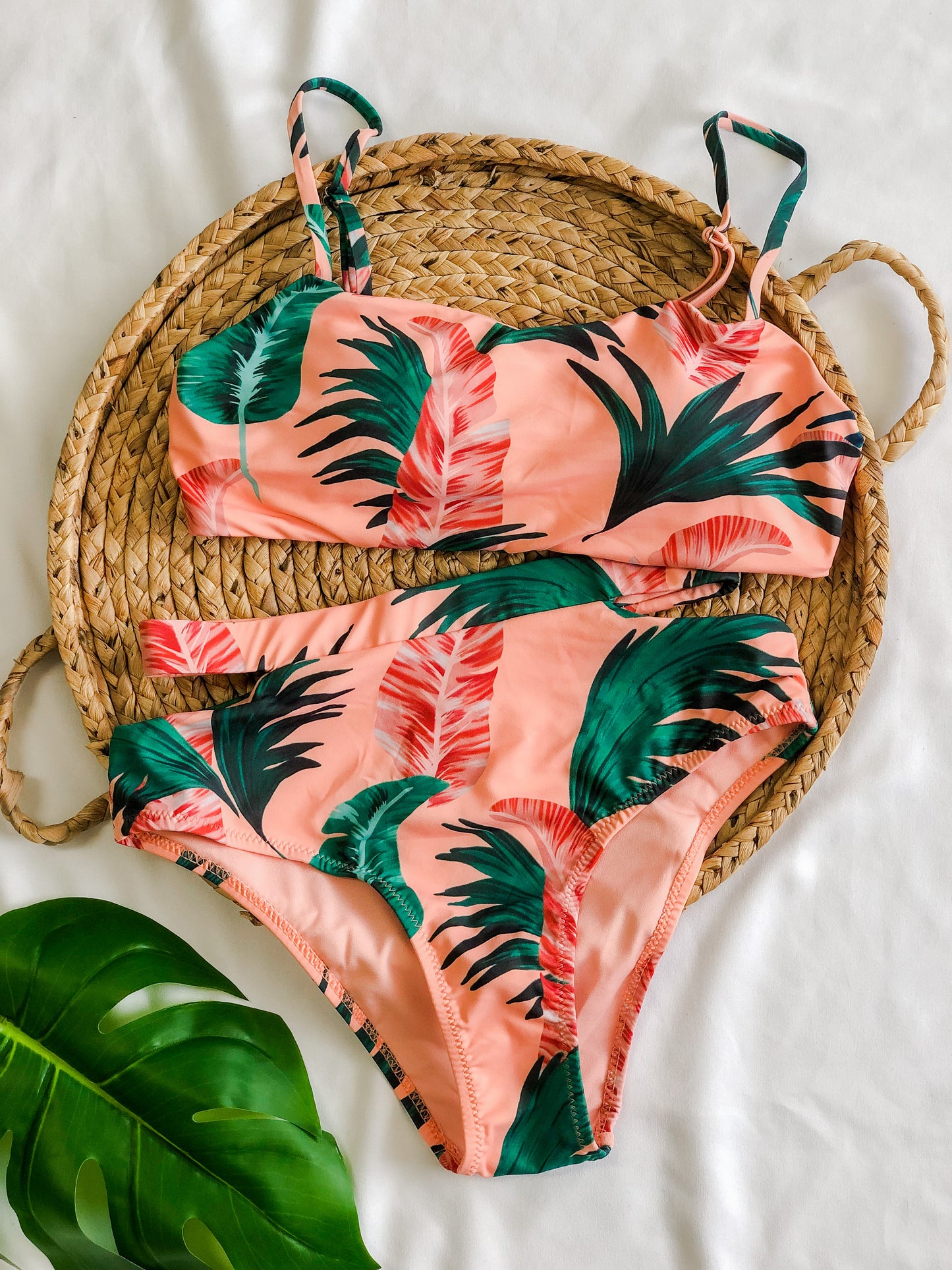 Lucia Slit High Waisted Tankini Set