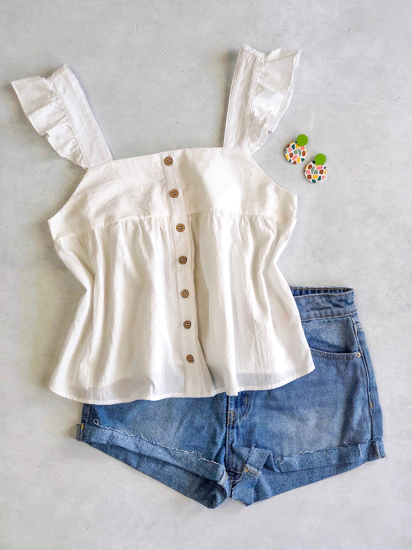 Piece Of Cake Ruffle Tank