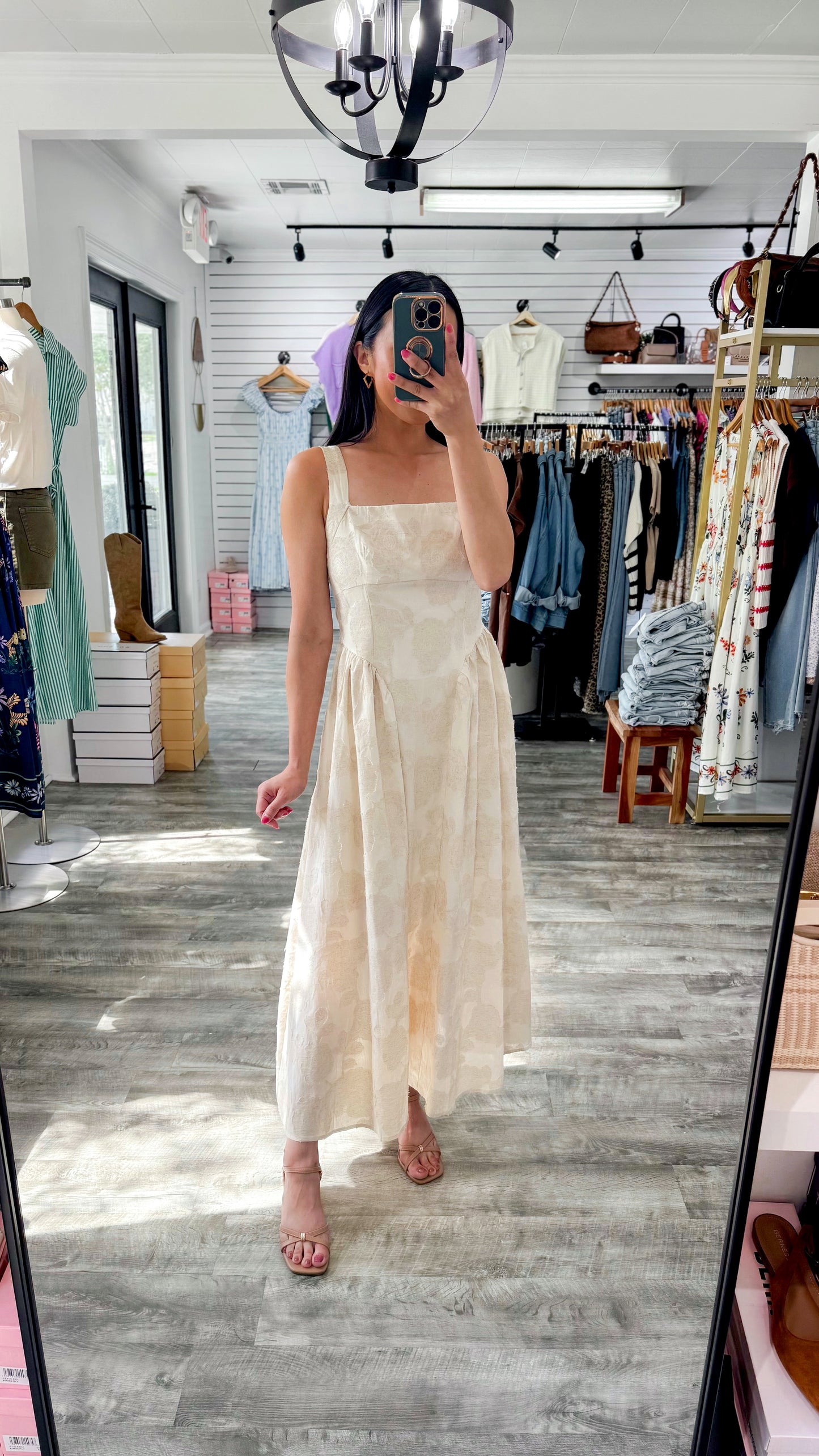 Jacquard Midi Dress