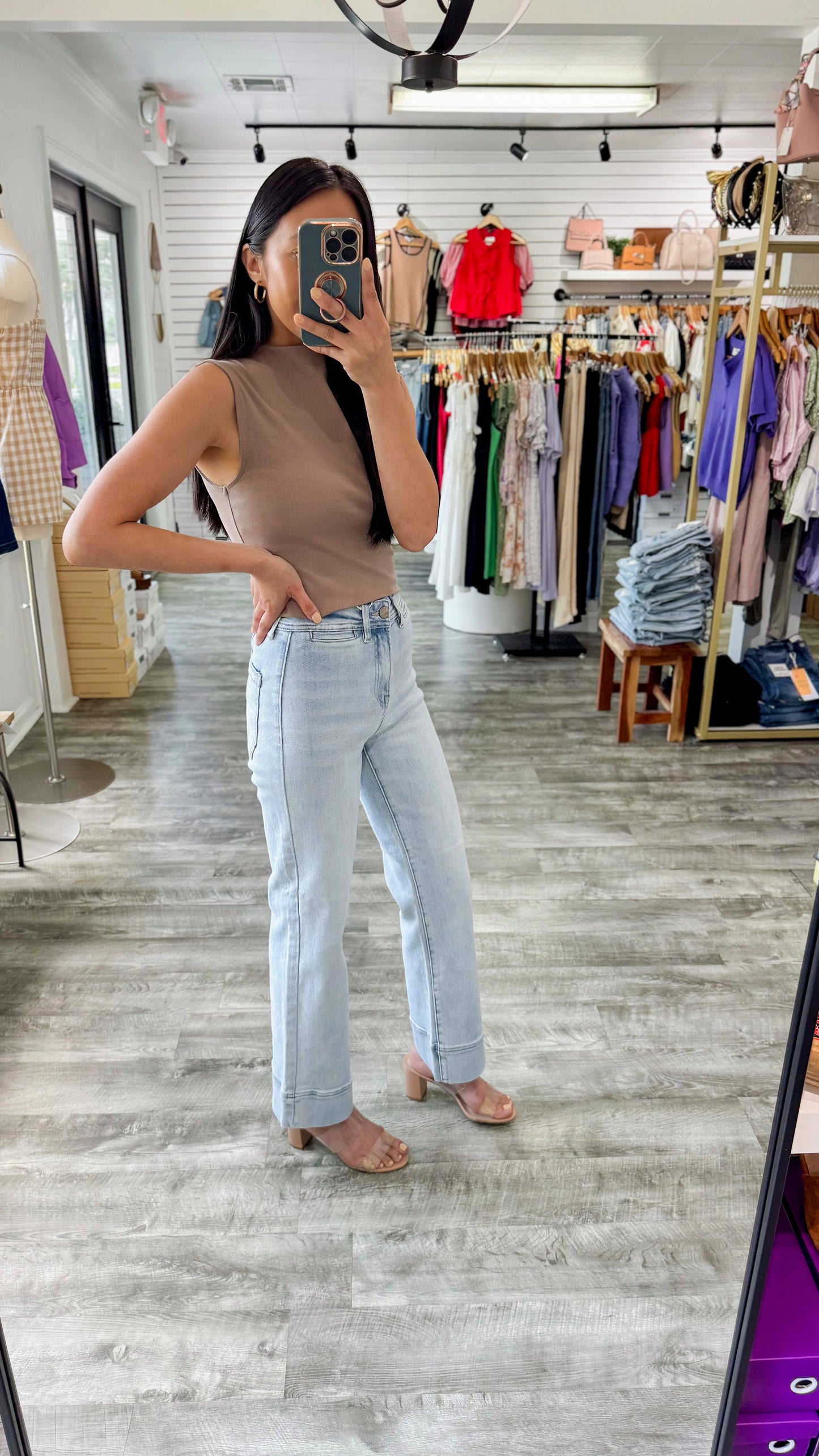 Evelyn Slim Wide Denim
