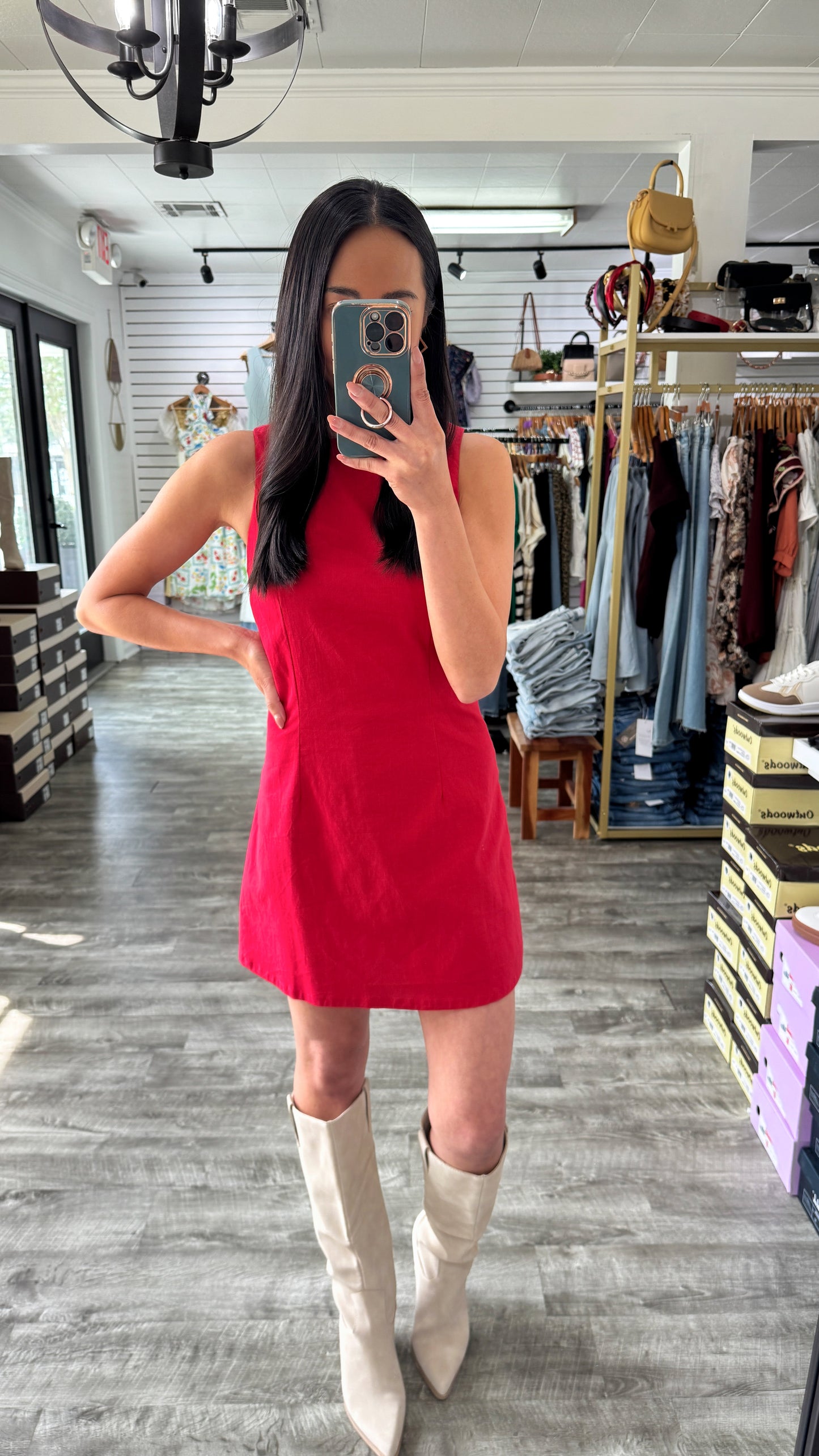 Red Romper Dress