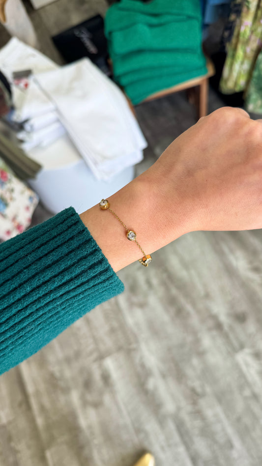 Triple Gem Bracelet