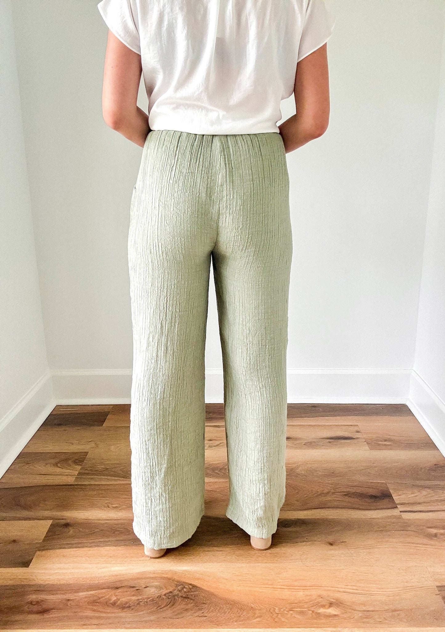 Go With The Flow Pants- Olive