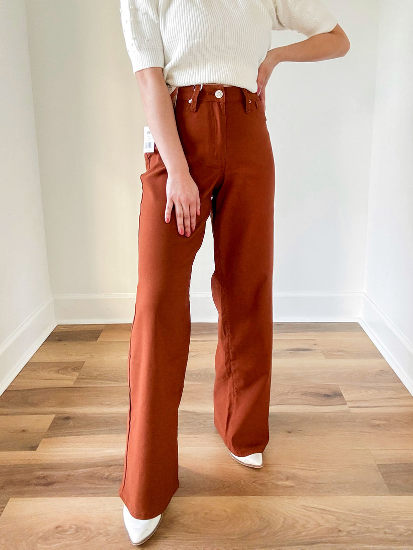 Copper Wide Leg Pants – Compel Clothing Boutique