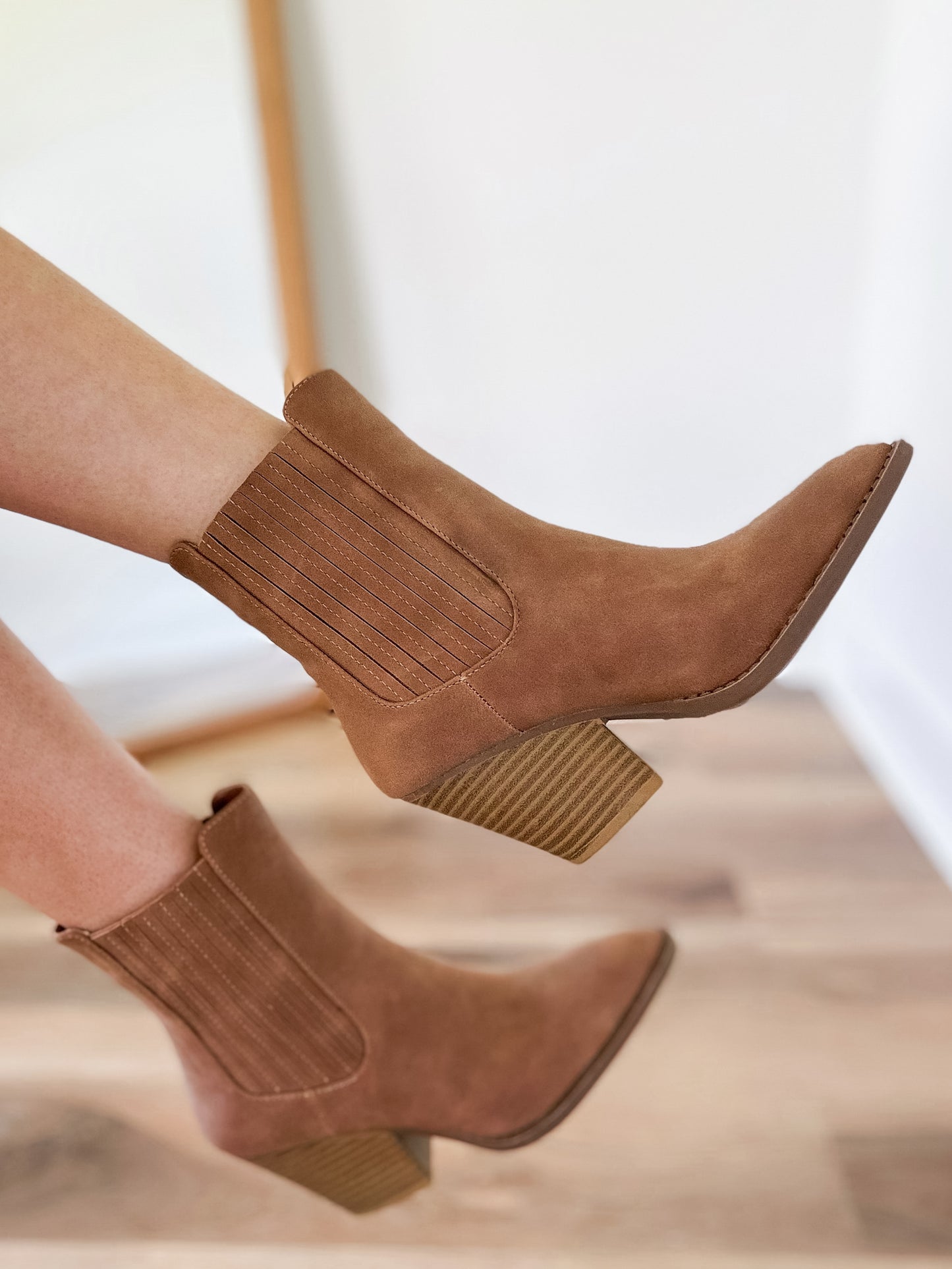 River Faux Suede Ankle Bootie