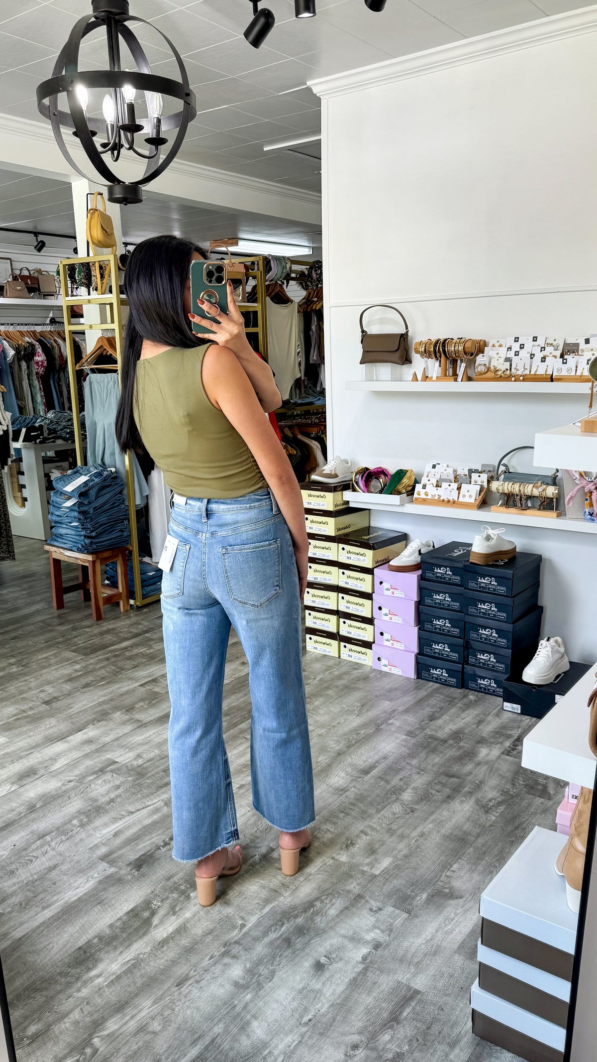 Mischief Crop Wide Denim- Super High Rise