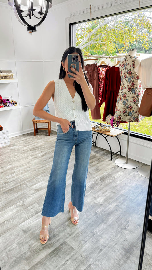 Surf Crop Wide Denim