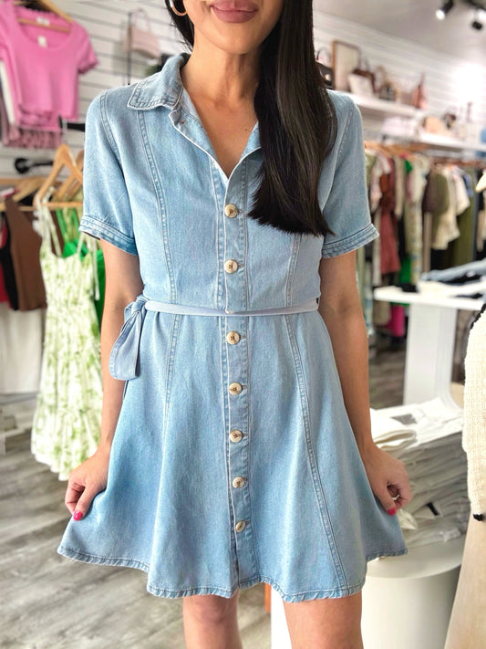 Cece Chambray Dress