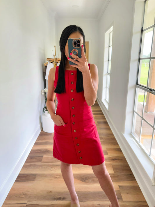 Ready To Celebrate Linen Dress