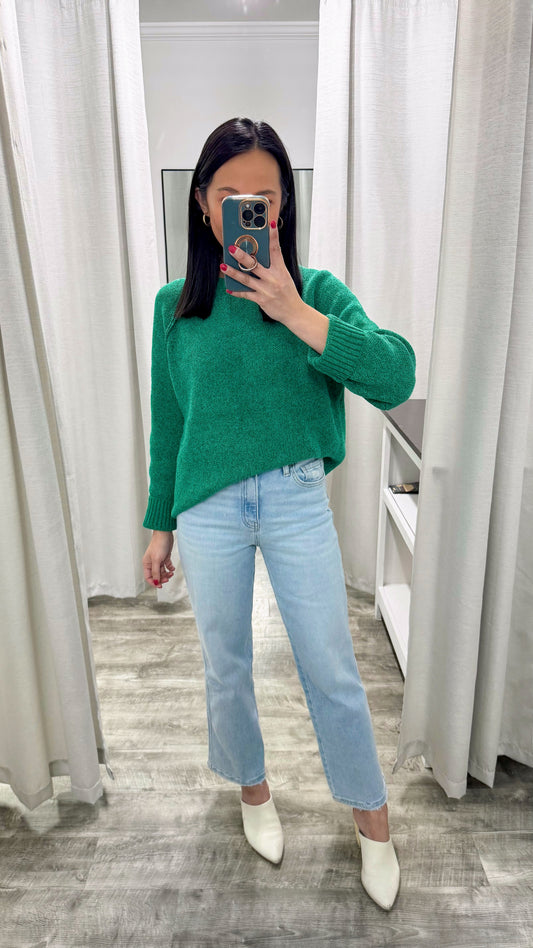Kelly Green Chenille Sweater