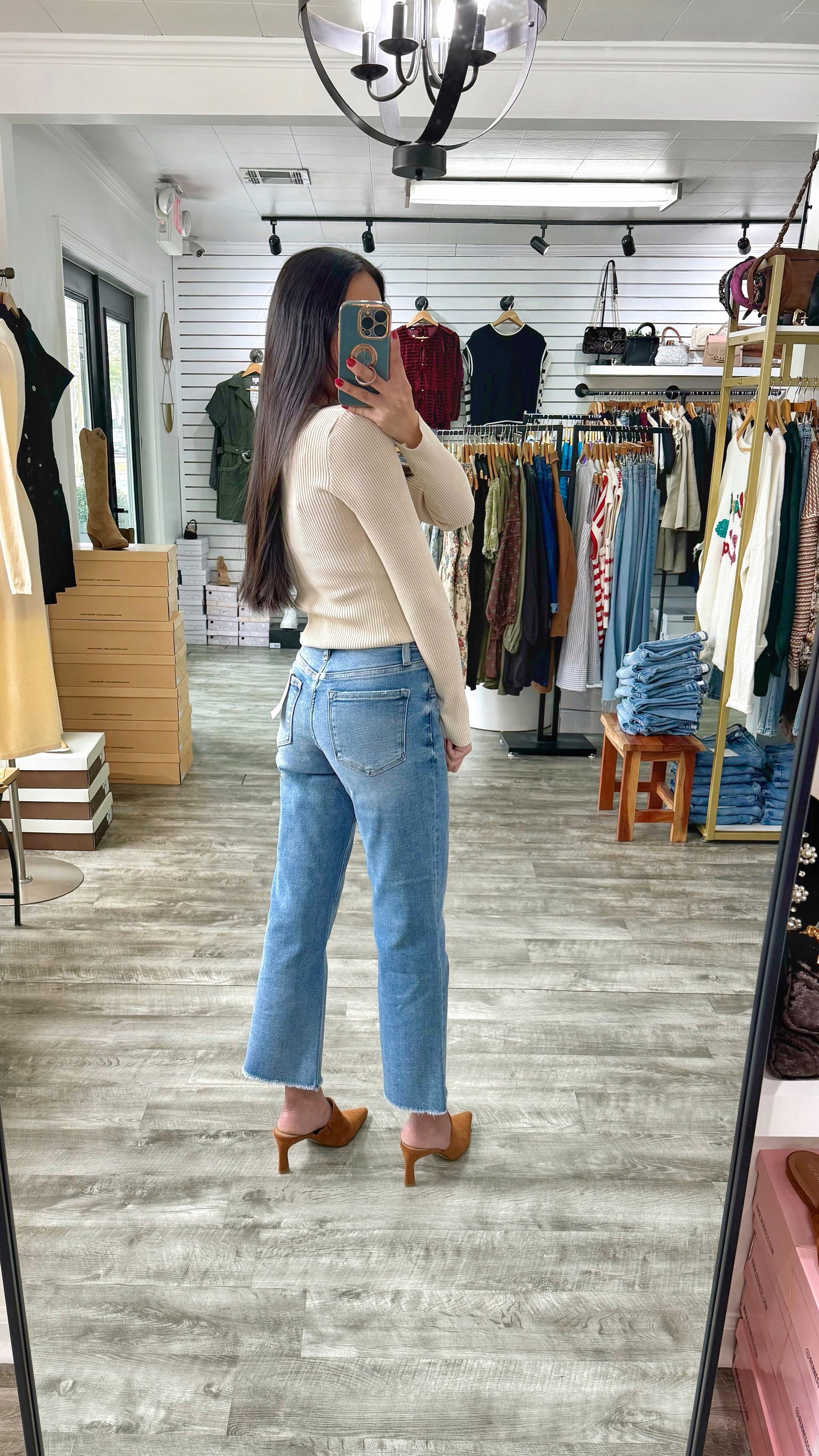 Sensational HR Slim Wide Denim