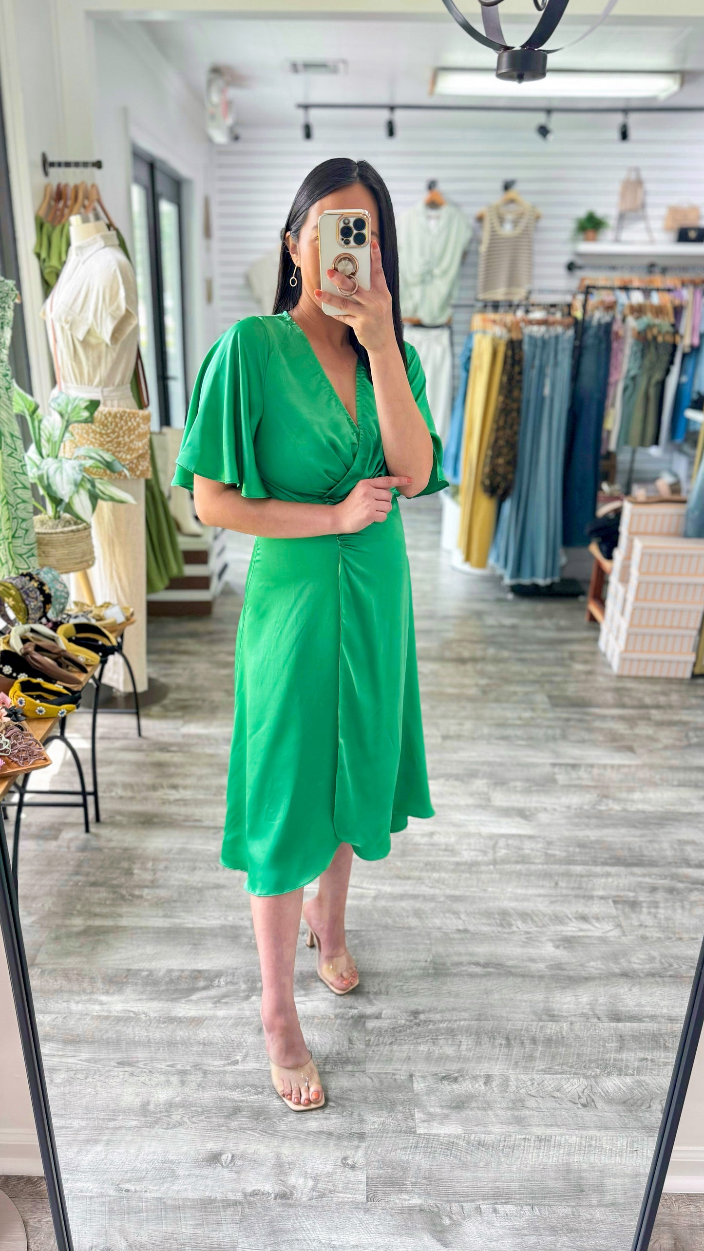 Spring Glam Midi Dress