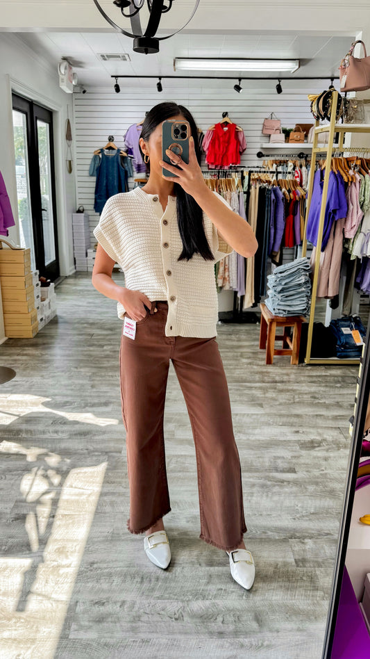 Cocoa Wide Leg Denim