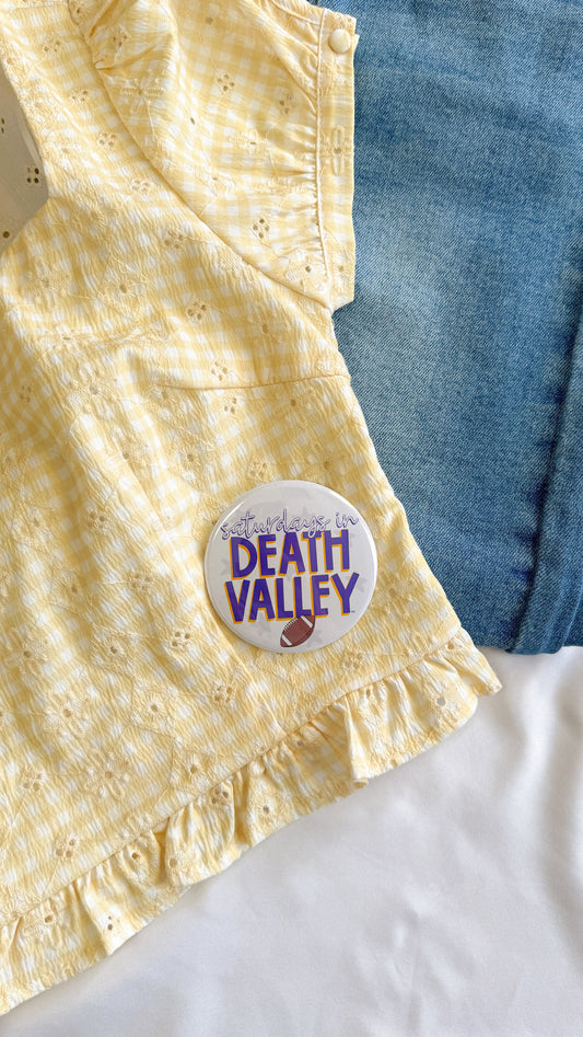 Saturdays in Death Valley Button