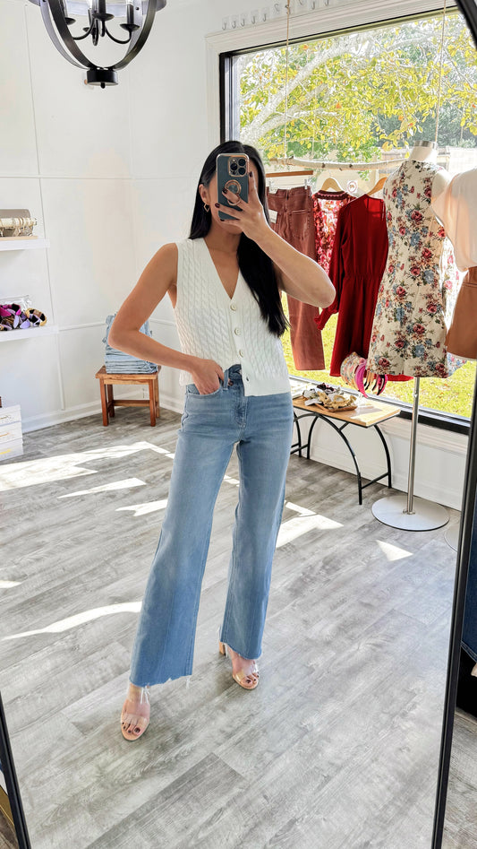 Sharpest Slim Ankle Wide Denim