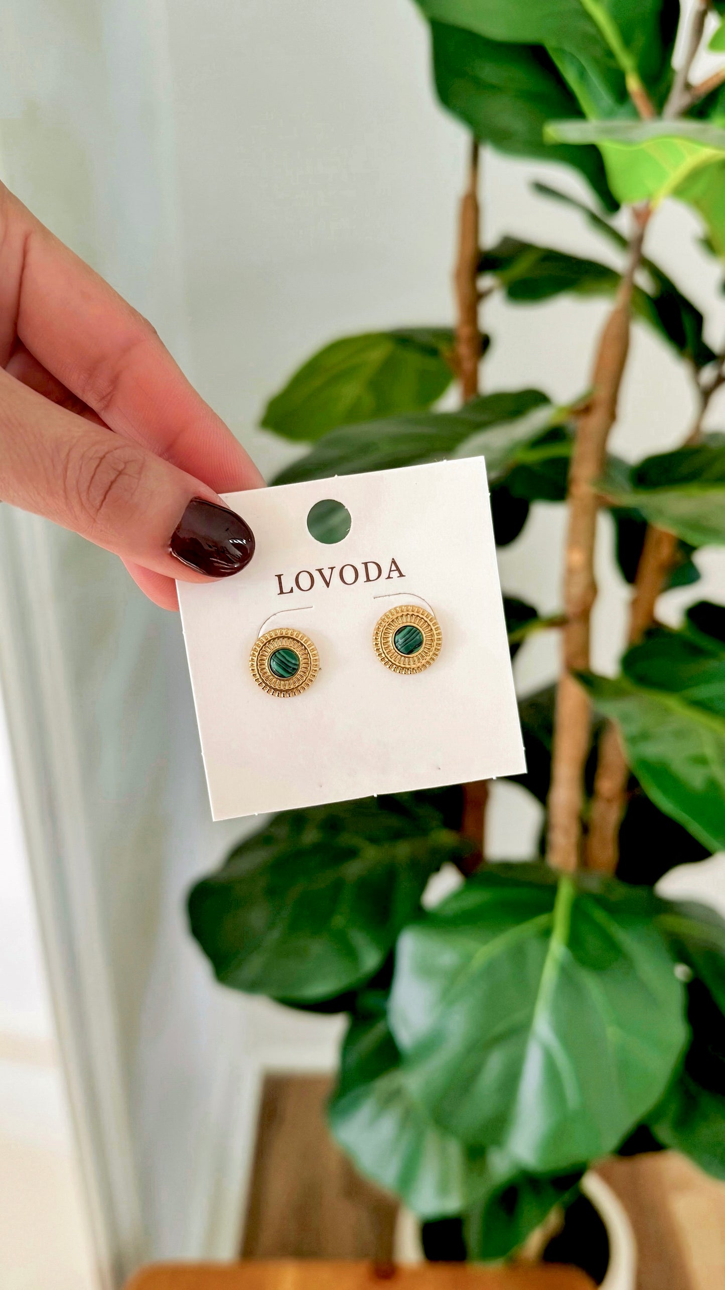 Cairo Stone Stud Earrings