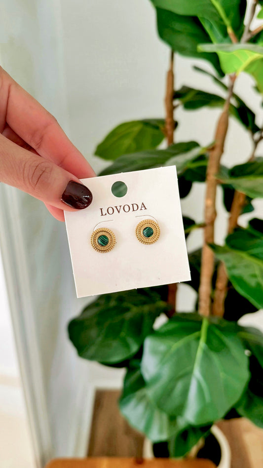 Cairo Stone Stud Earrings