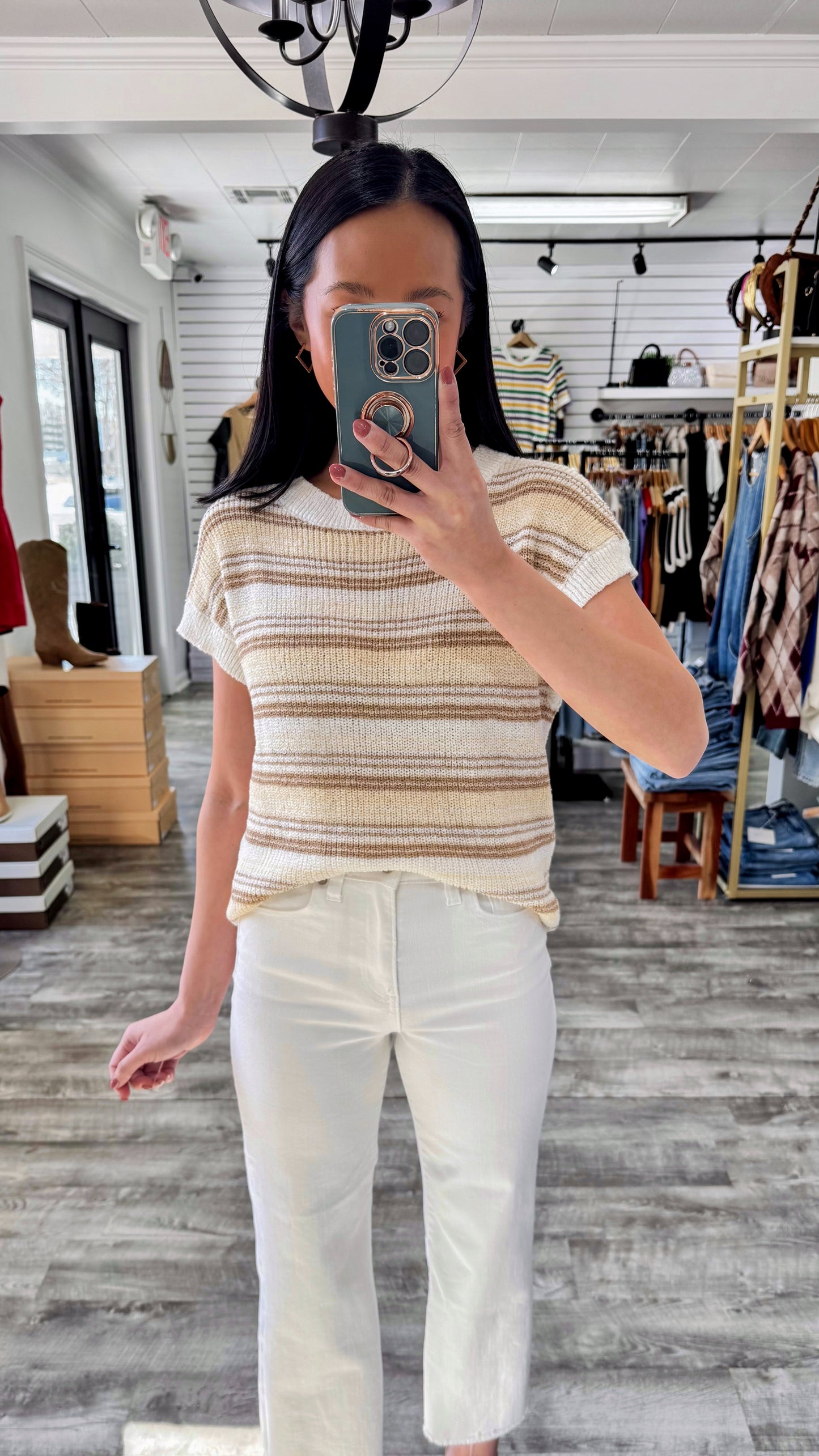 In A Spring Haze Knit Top- Yellow