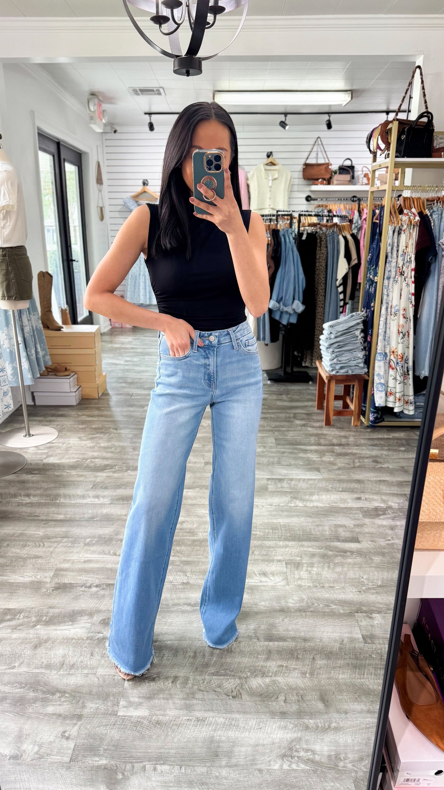 Toll Free Wide Full Length Denim