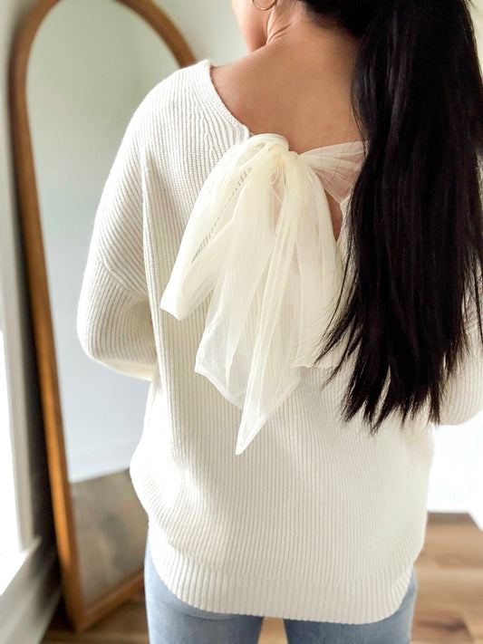 Back Bow Sweater