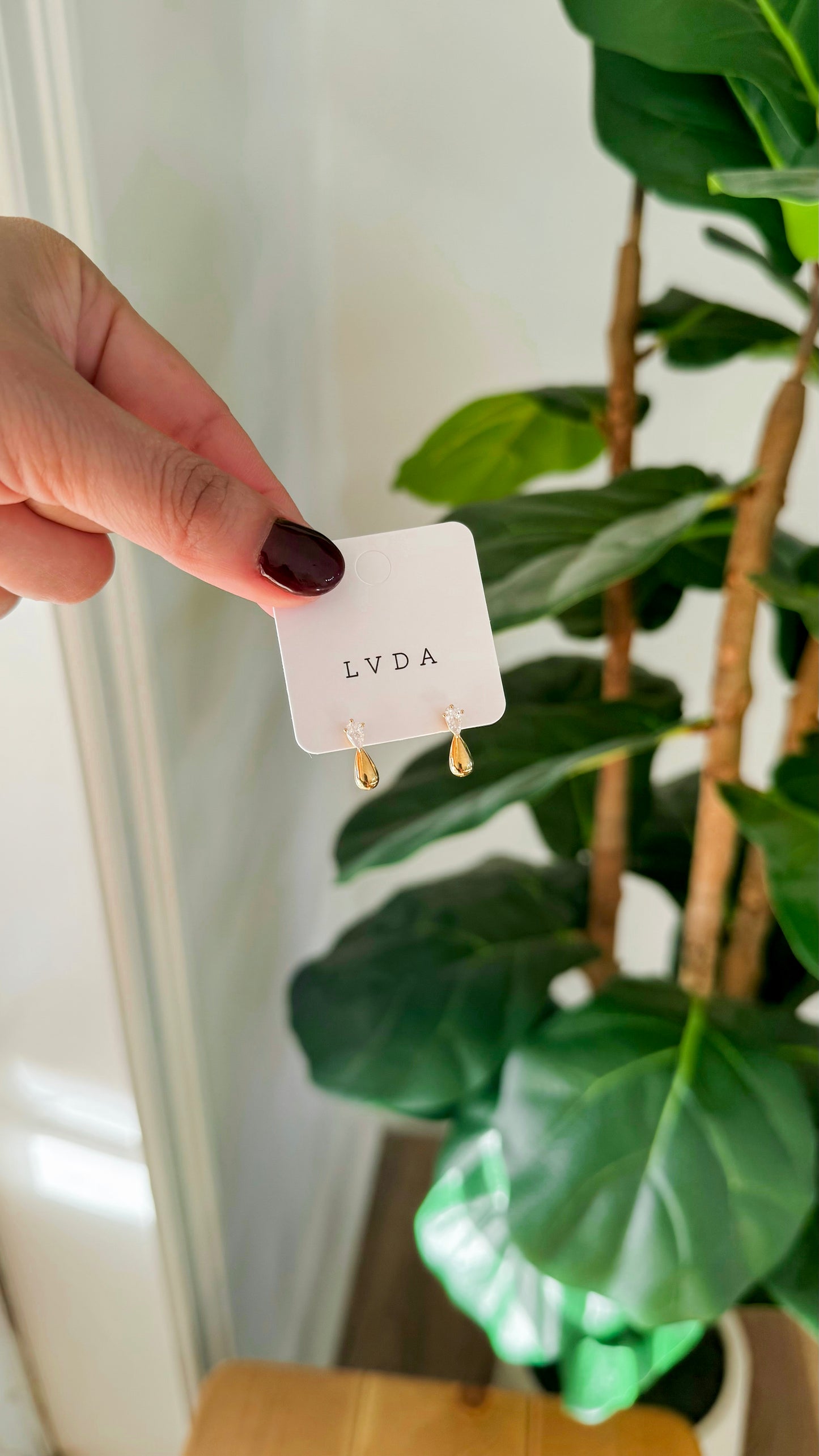 Droplet Stone Earrings