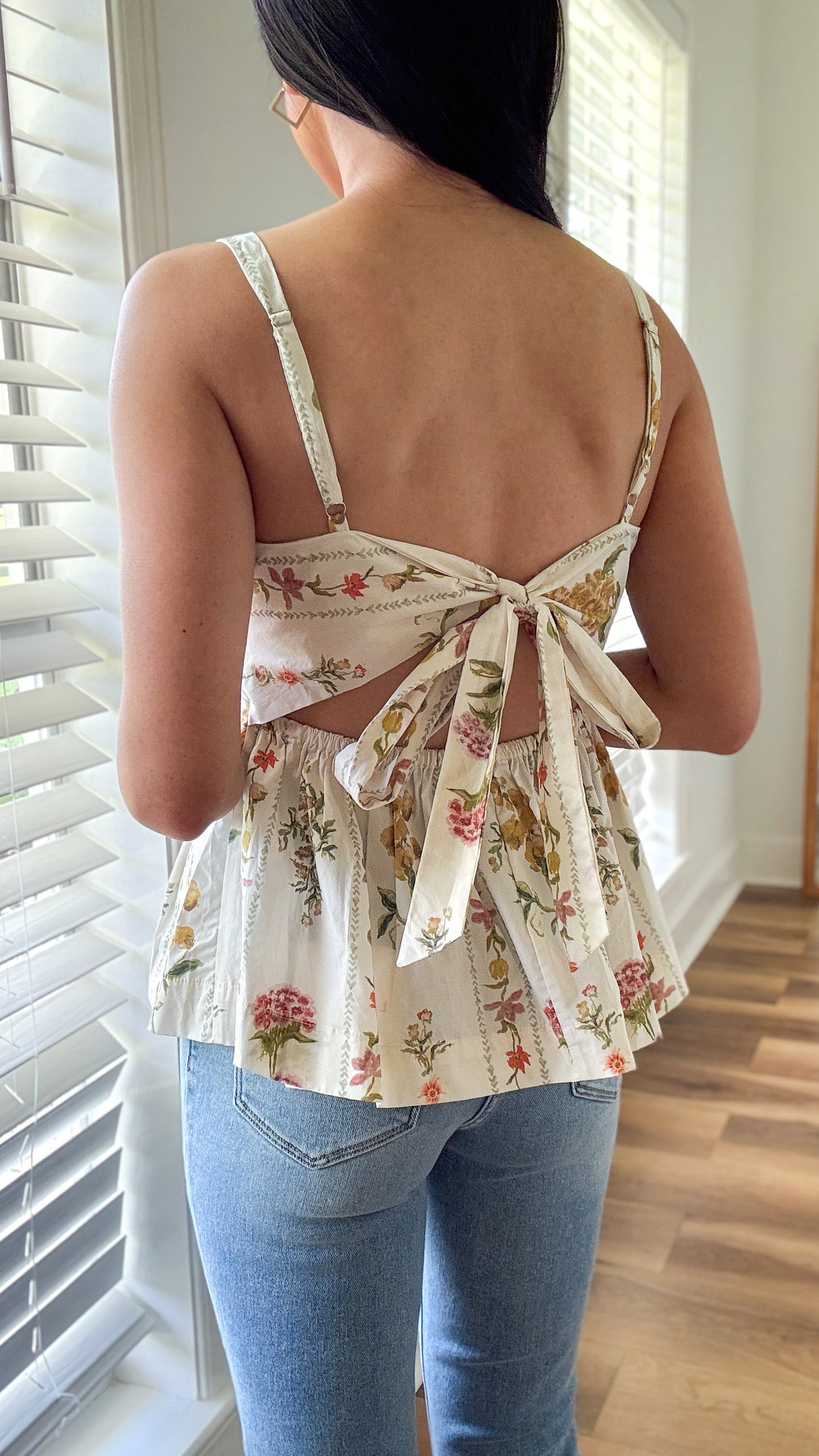 Botanical Dreams Peplum Top