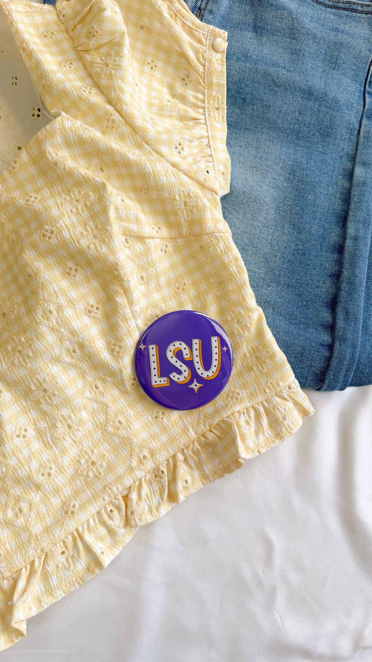 LSU Retro Button