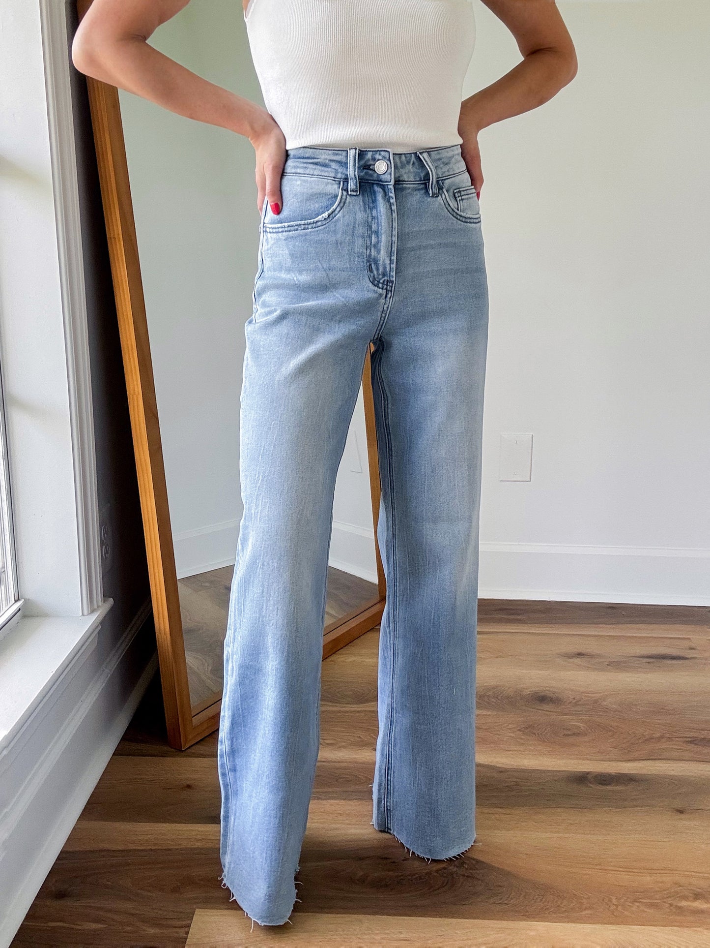 Work Wide Leg Denim- Full Length