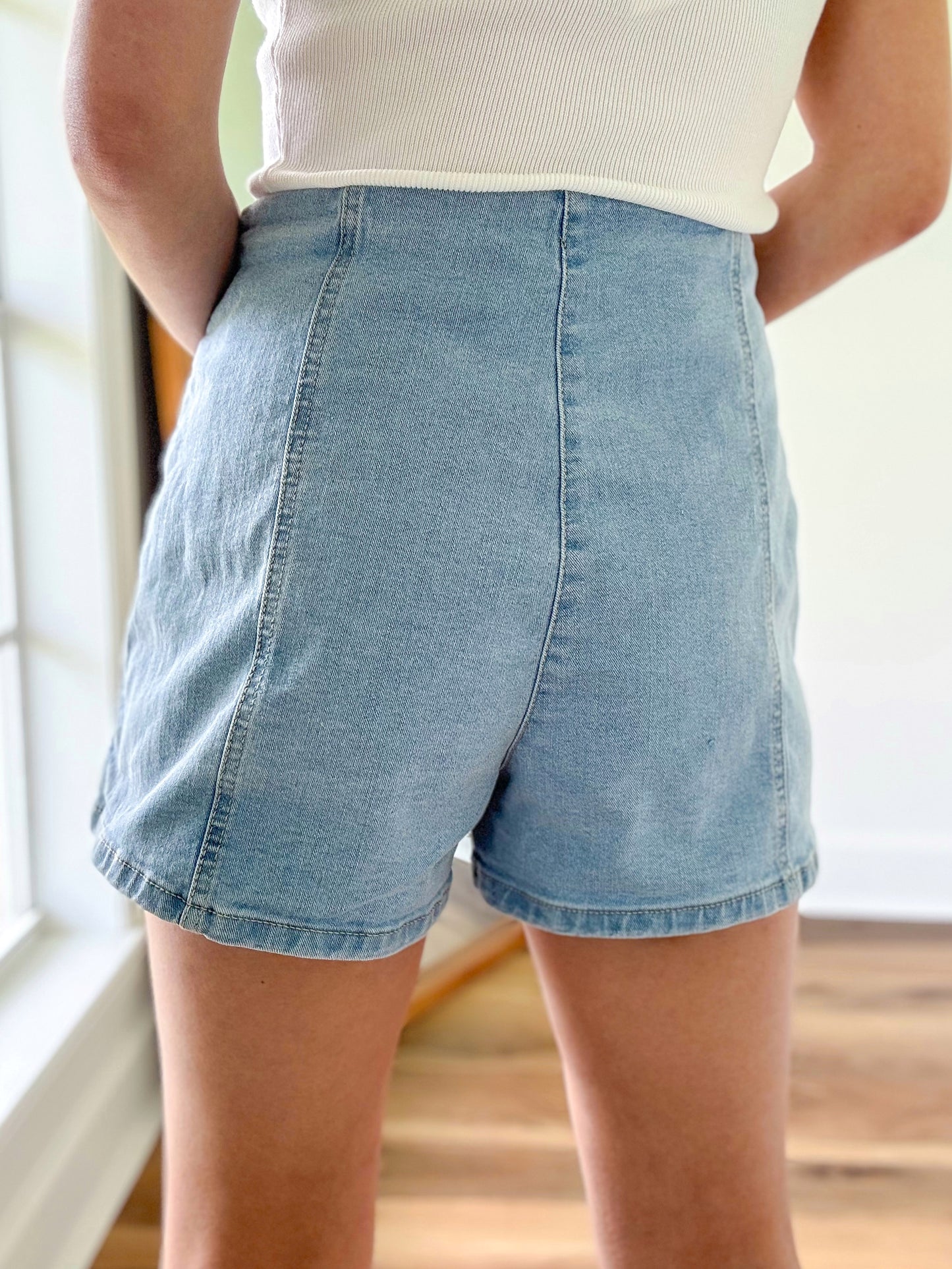 So It Seams Denim Skort