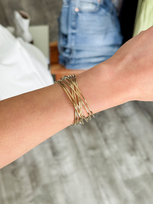 Multi Row Cuff Bracelet