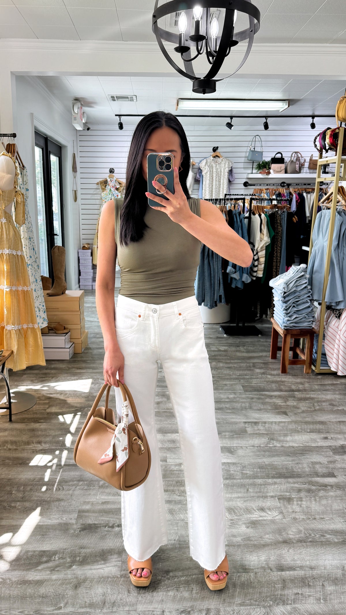 Luzina White Wide Leg Denim