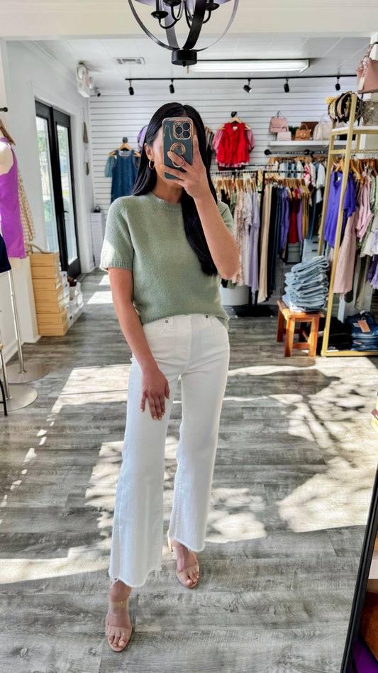 Bekka Crop Wide Leg Denim