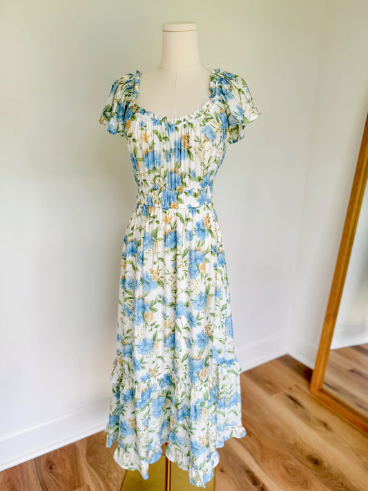 Elise Floral Midi Dress