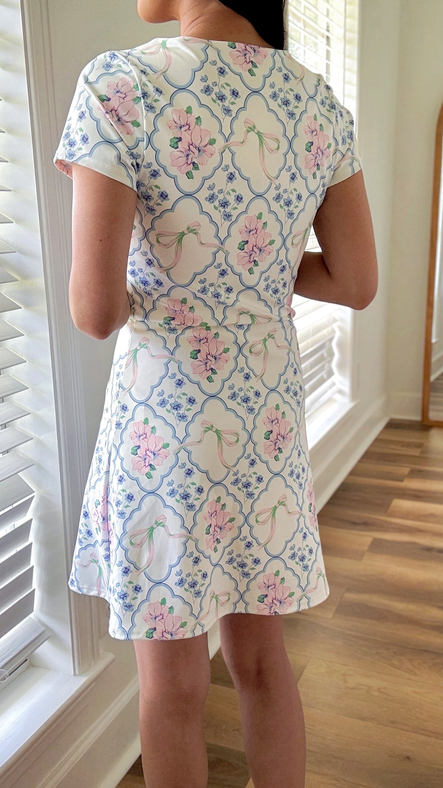 Bows & Floral Active Dress