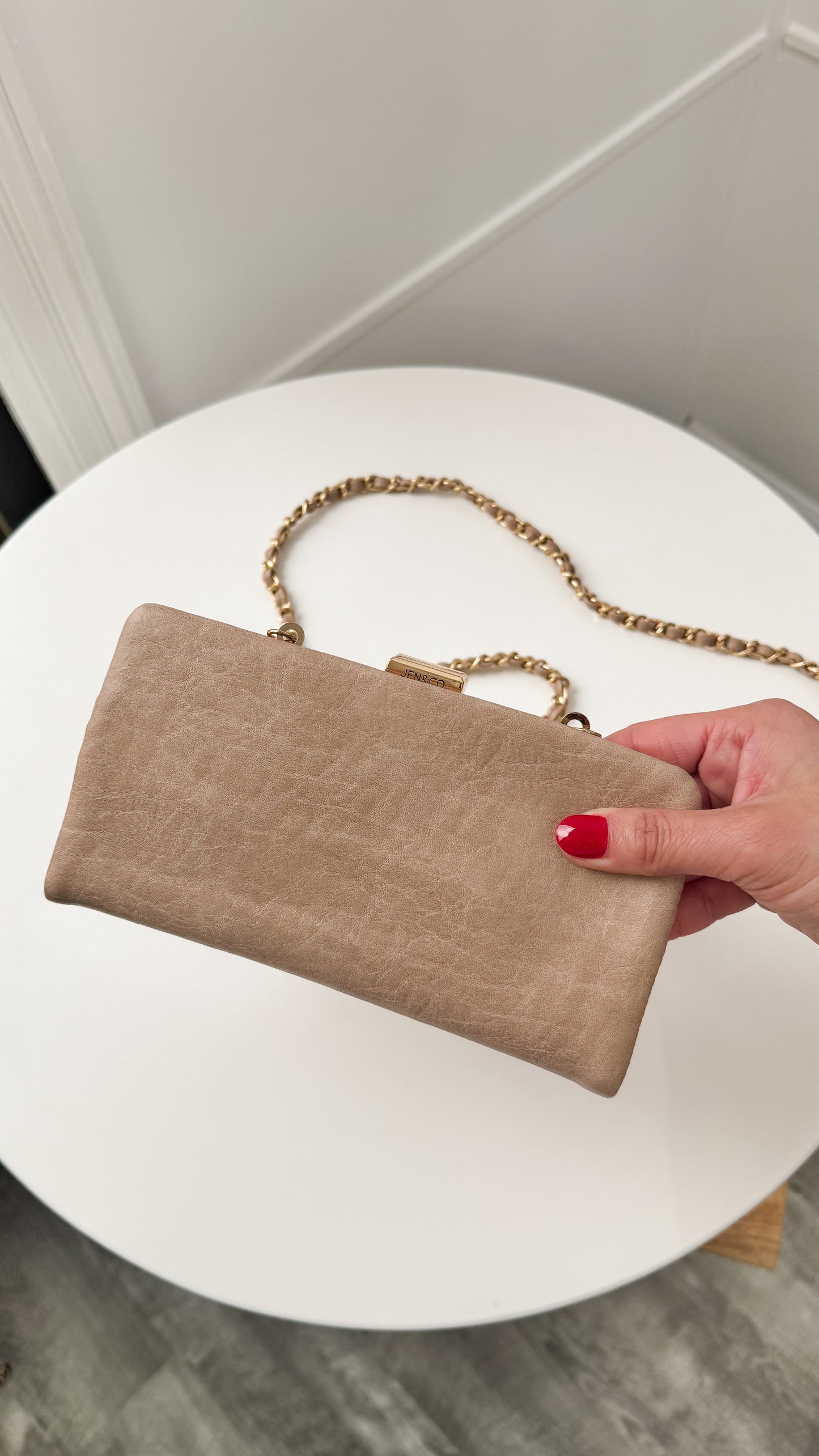 Sue Wallet Pouch - Beige