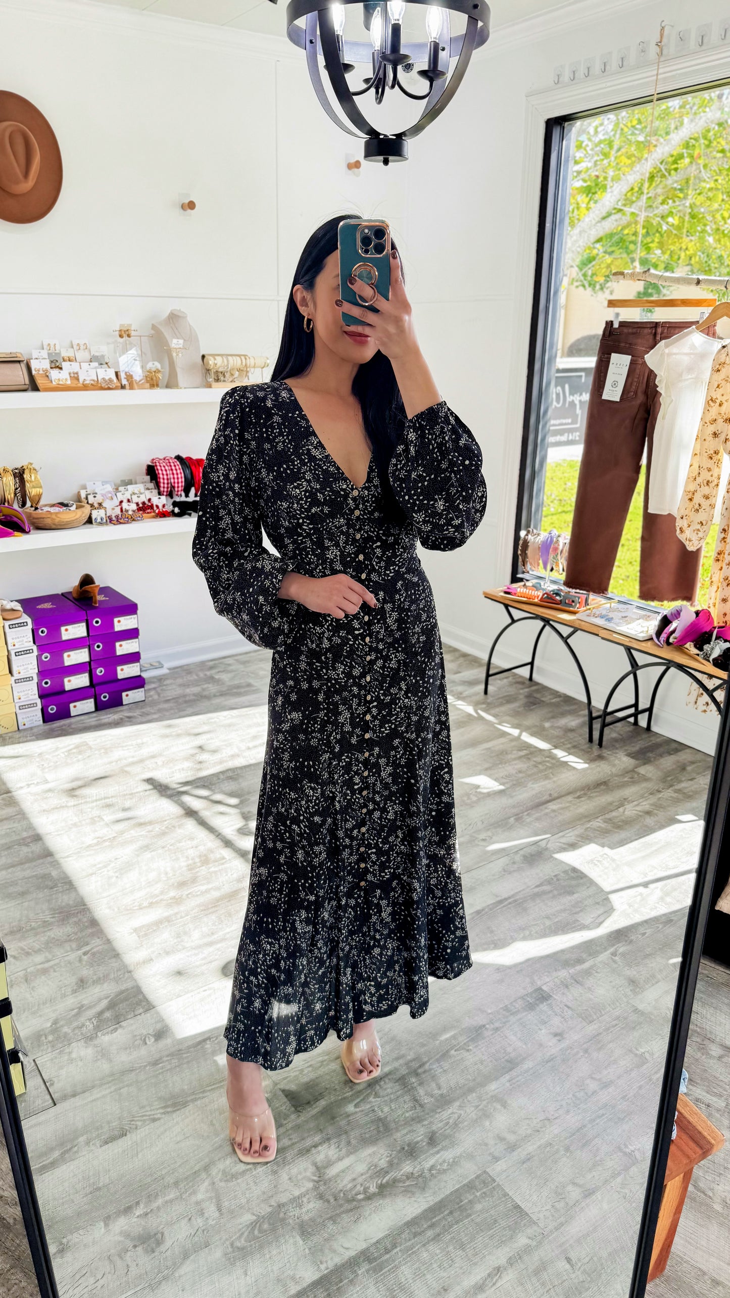 Heather Button Down Maxi Dress