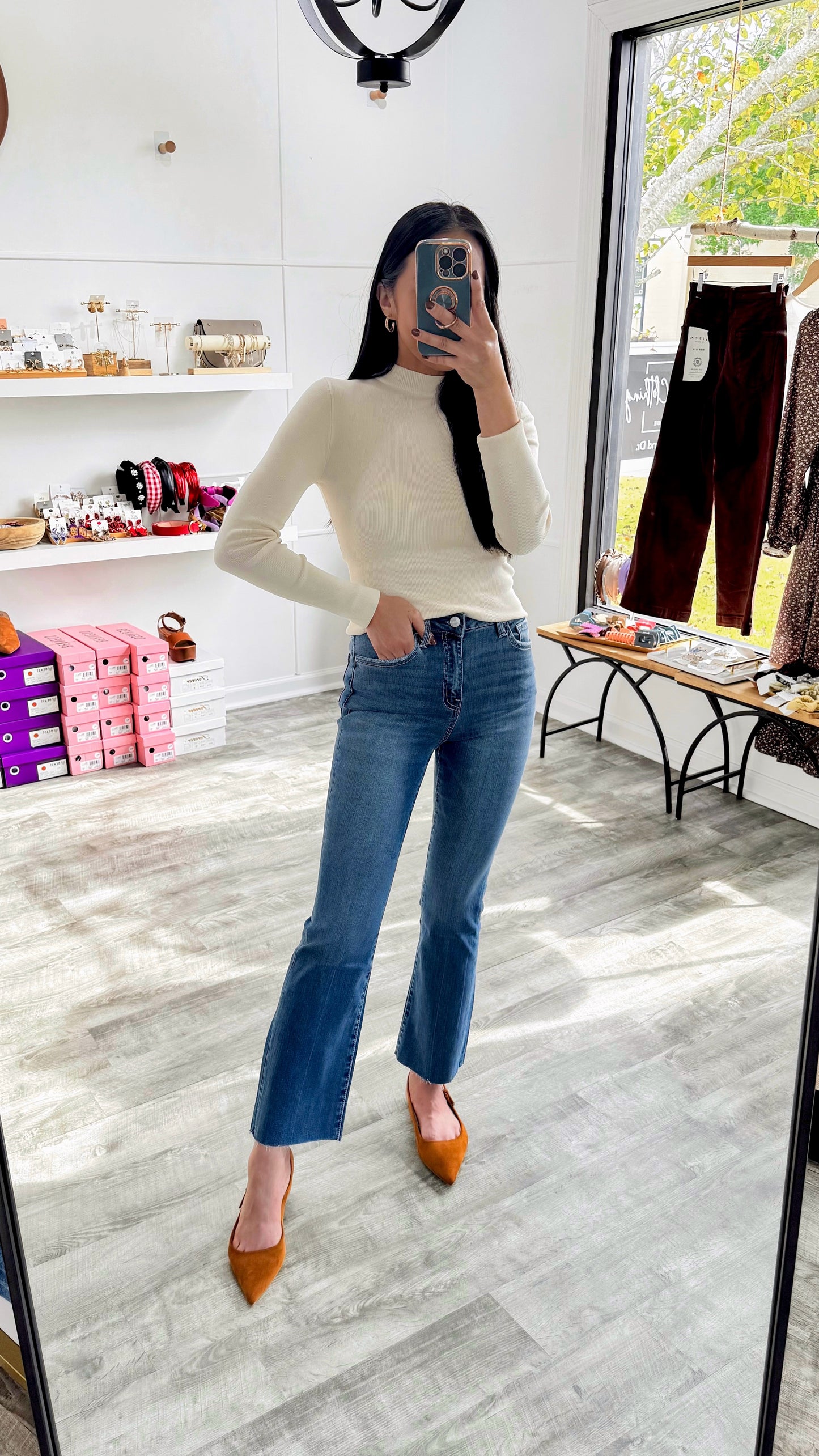 Ixora Kick Flare Denim