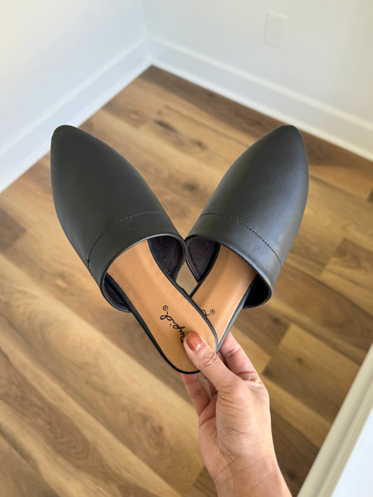 On The Go Mules- Black